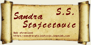 Sandra Stojčetović vizit kartica